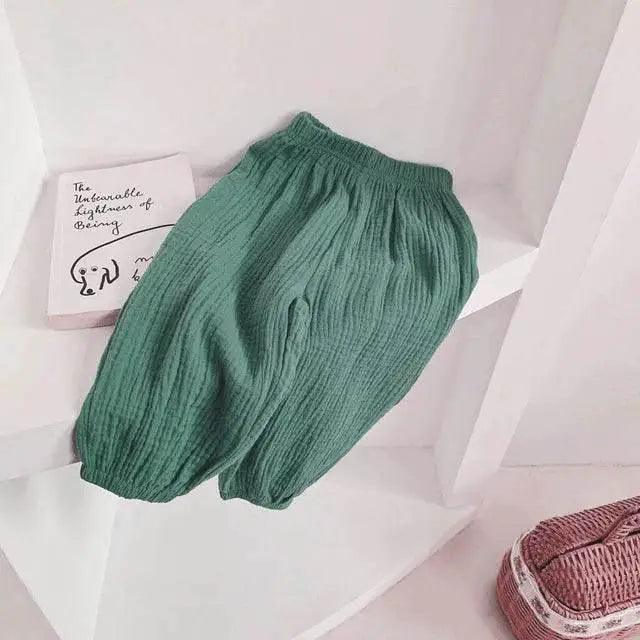  Summer Linen Kids Girls Sunscreen Casual Loose Pants -  ToylandEU™