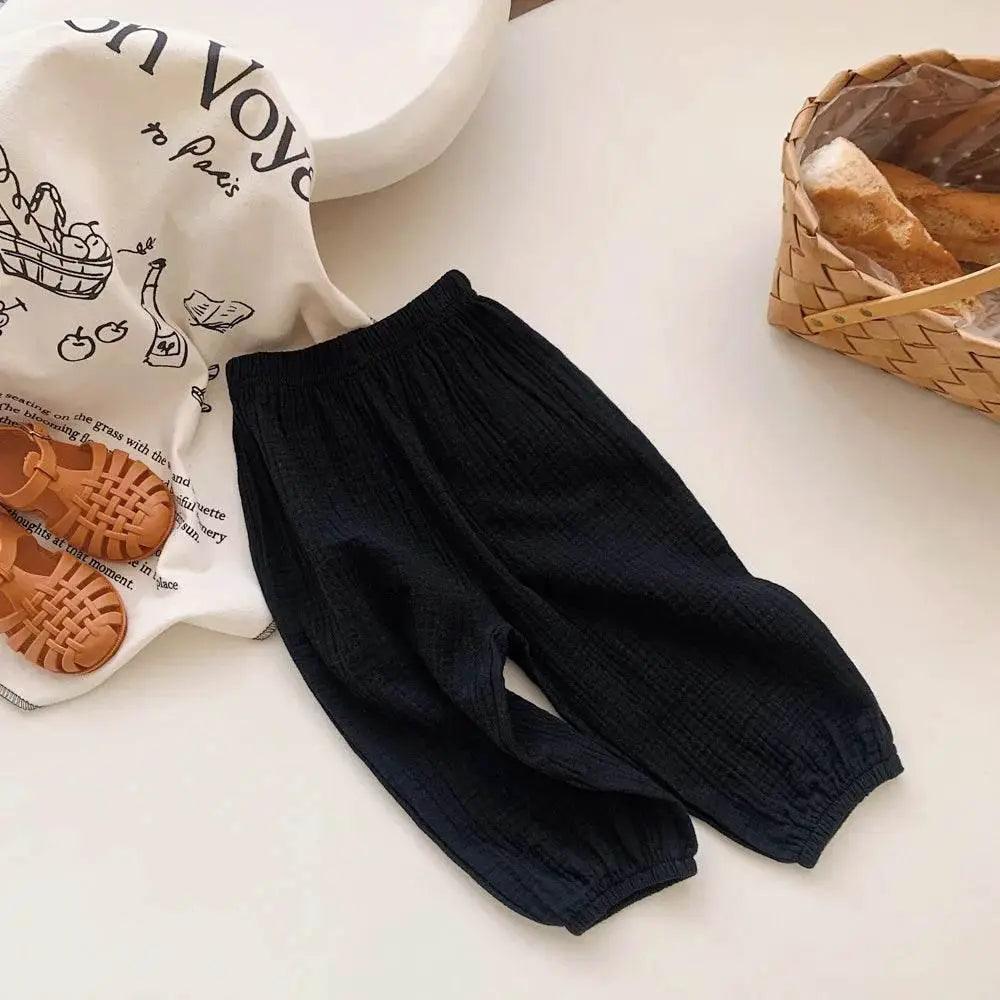  Summer Linen Kids Girls Sunscreen Casual Loose Pants -  ToylandEU™
