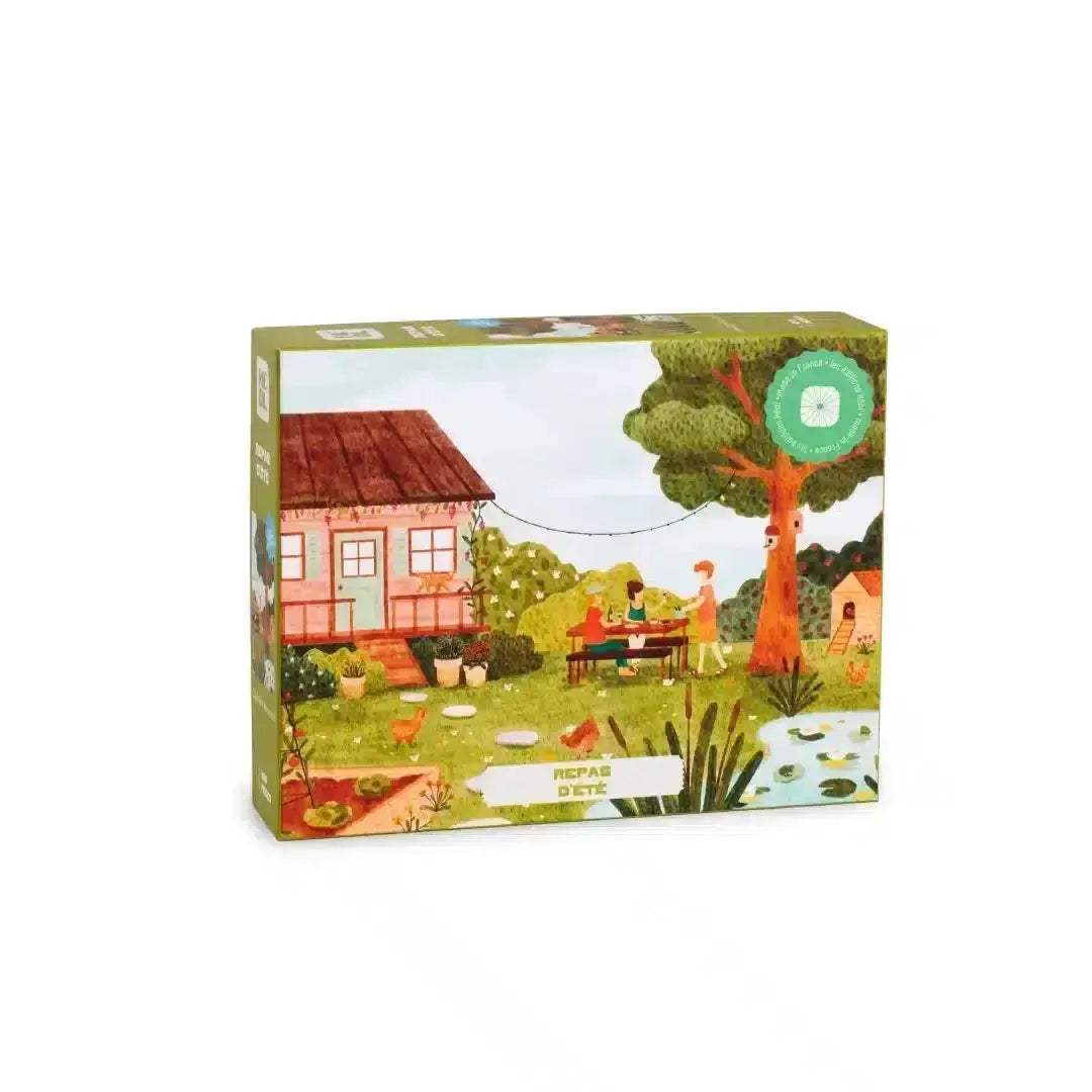 Summer Meal 1000 Piece Premium Jigsaw Puzzle Watercolor Garden - ToylandEU