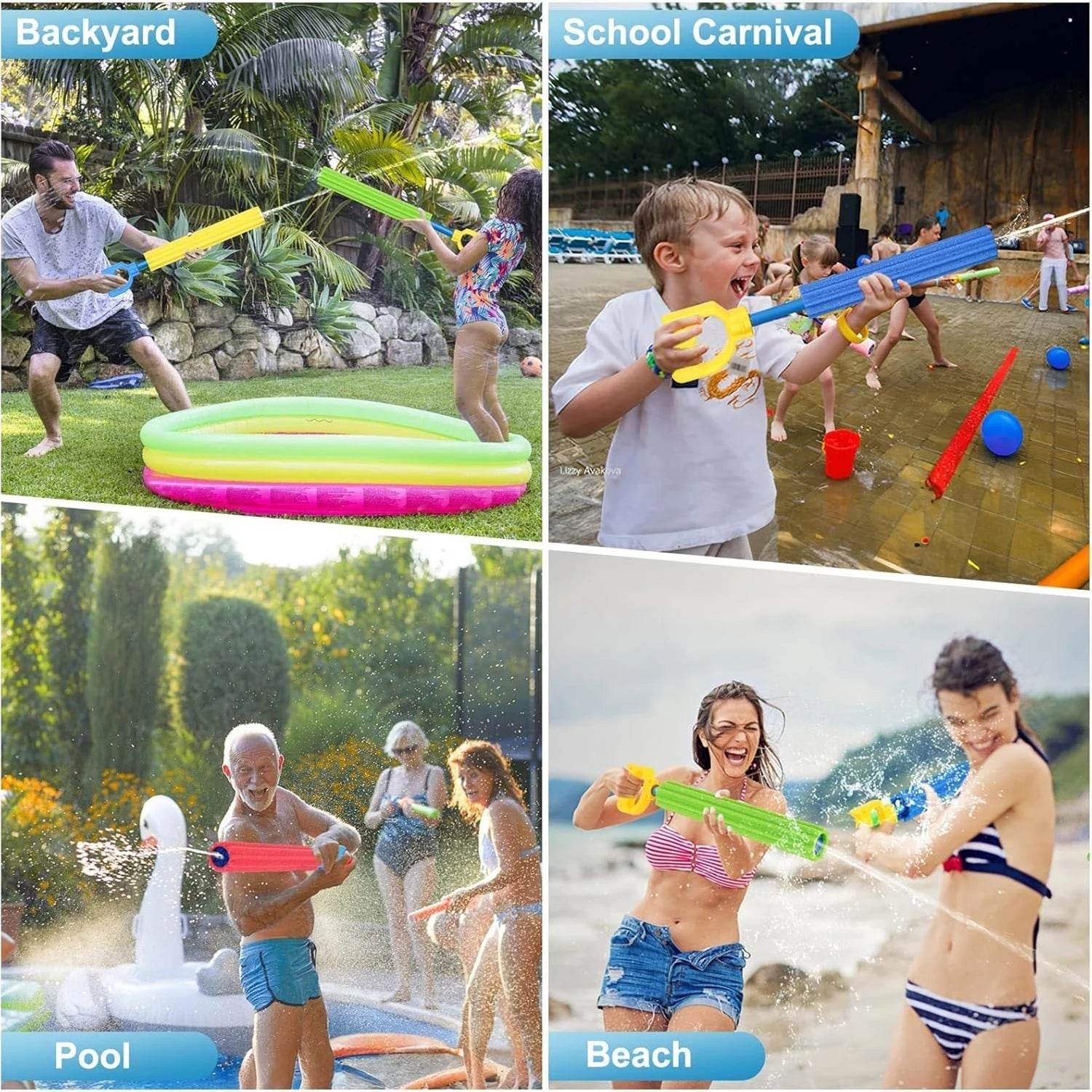 Summer Outdoor Water Guns for Kids Super Soaker Blaster - ToylandEU