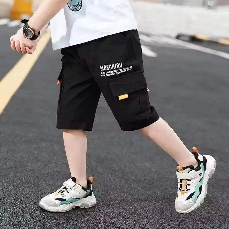  Summer Teen Boys Denim Shorts Embroidered Letter M -  ToylandEU™