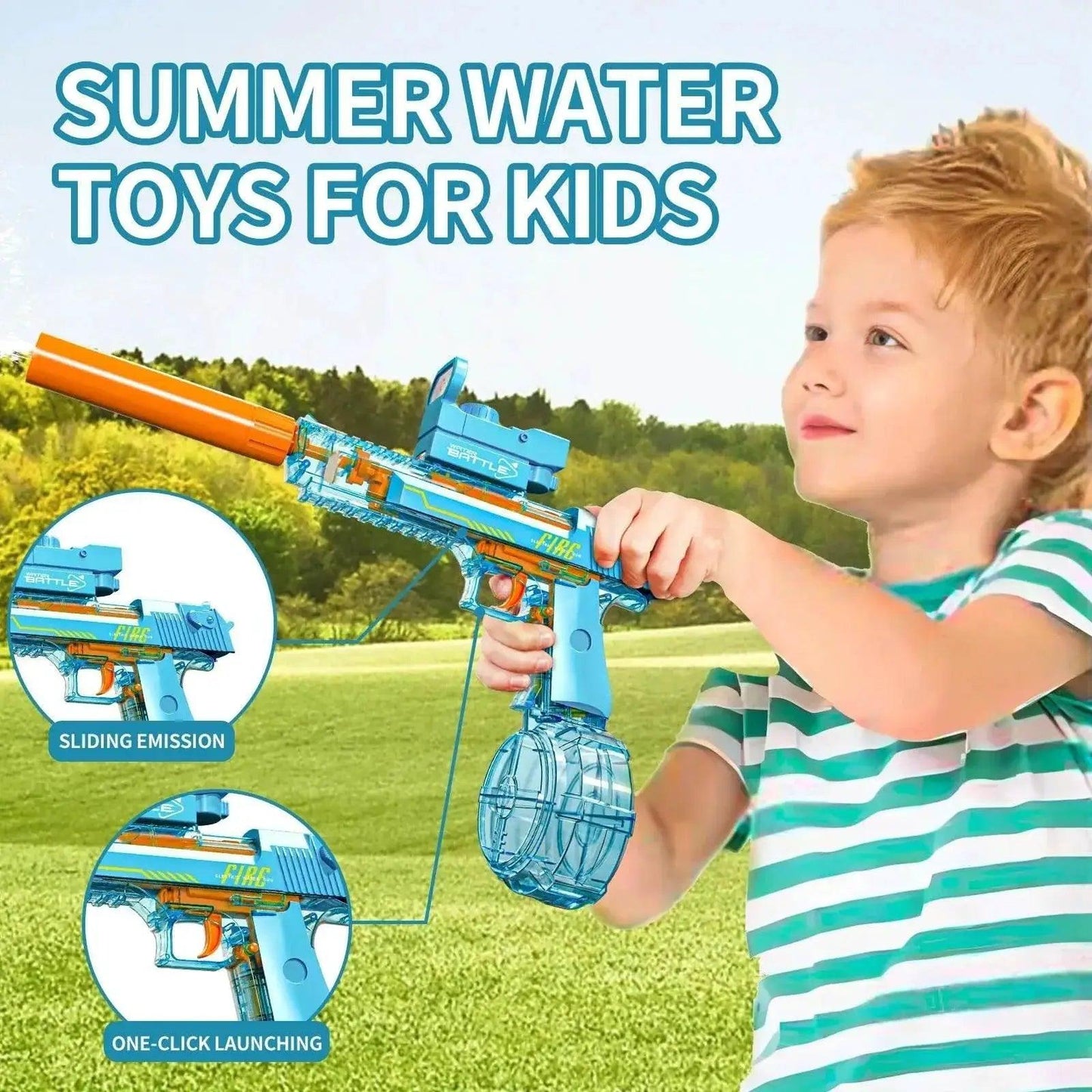 Summer Toys Desert Eagle Water Gun Full Automatic Electric -  ToylandEU™