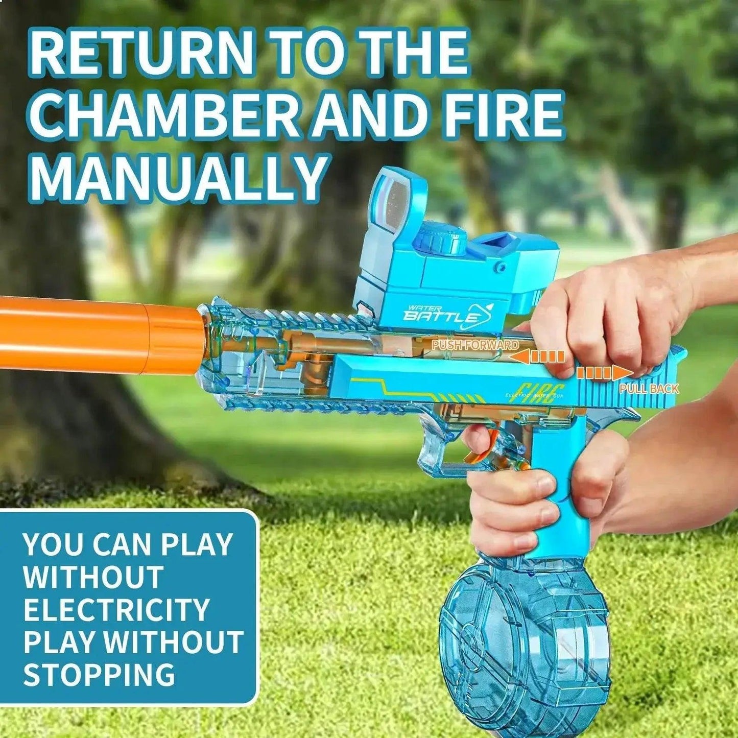  Summer Toys Desert Eagle Water Gun Full Automatic Electric -  ToylandEU™