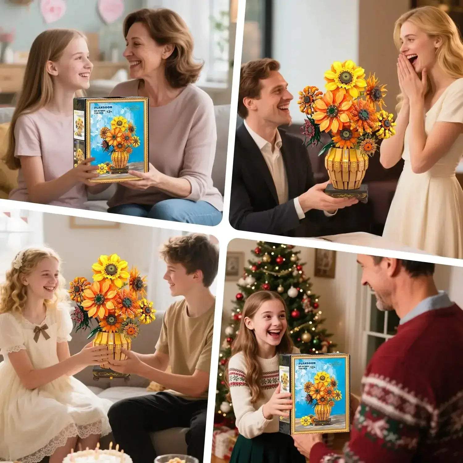 Sunflower Building Kit With Vase Base For Realistic Bloom - ToylandEU