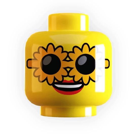  Sunflower Sunglasses on Minifig Head made using LEGO part -  ToylandEU™