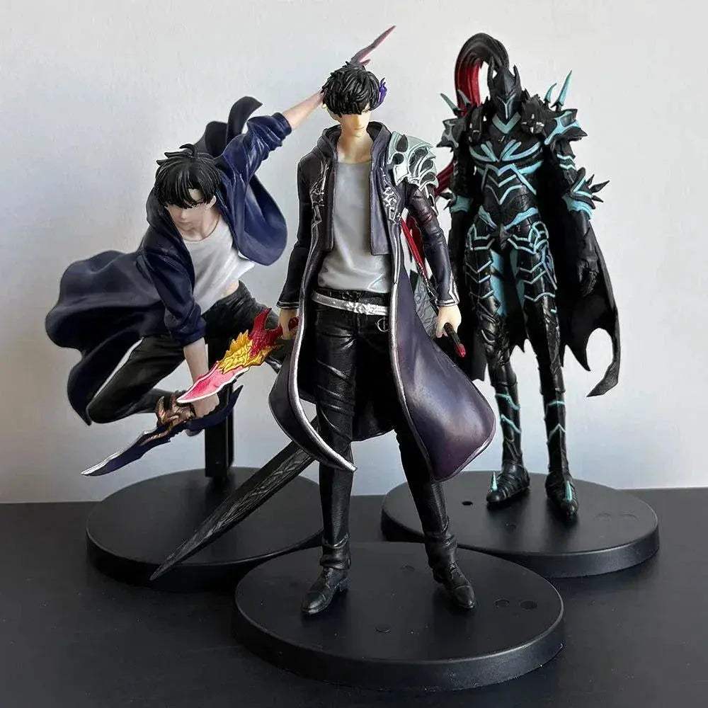 Sung Jin-Woo Anime Figure Solo Leveling Action Figurines Shadow King Desktop Collectible Display Toy - ToylandEU