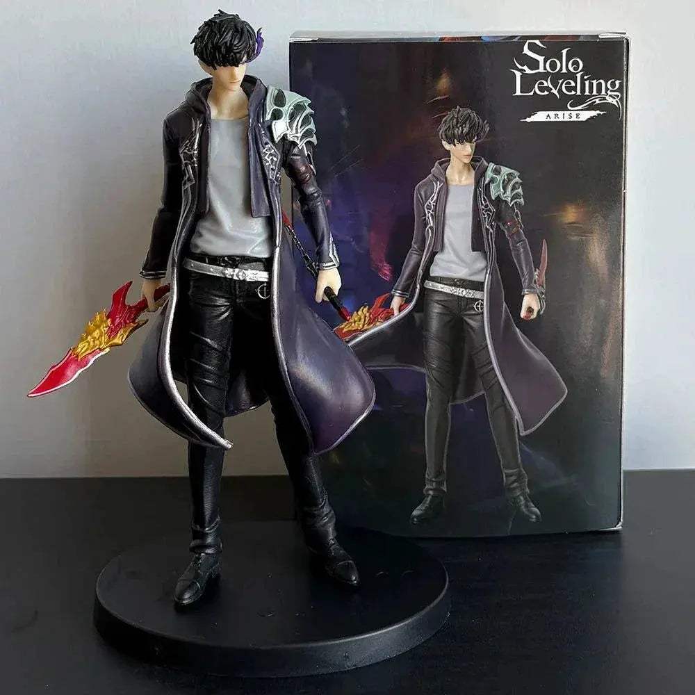 Sung Jin-Woo Anime Figure Solo Leveling Action Figurines Shadow King Desktop Collectible Display Toy - ToylandEU