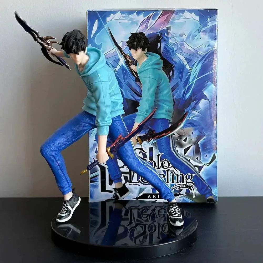 Sung Jin-Woo Anime Figure Solo Leveling Action Figurines Shadow King Desktop Collectible Display Toy - ToylandEU