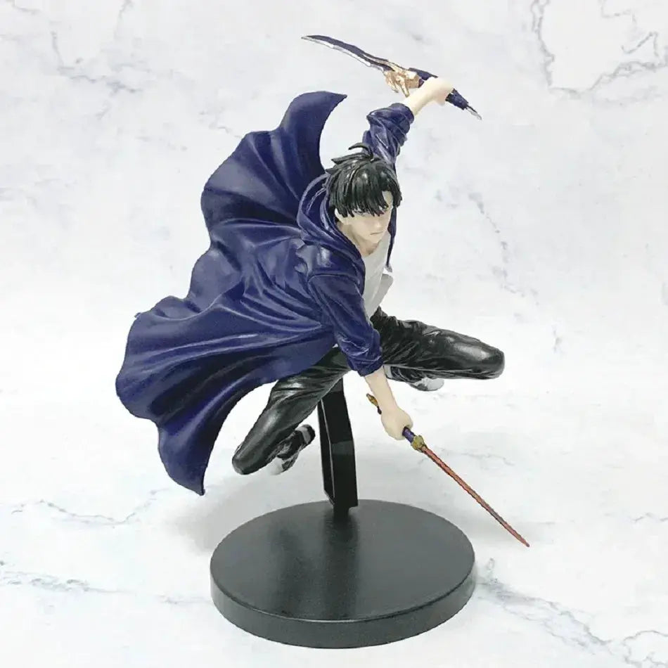 Sung Jinwoo Anime Figure, Solo Leveling Shadow Monarch King Action Figurines 18 CM - ToylandEU
