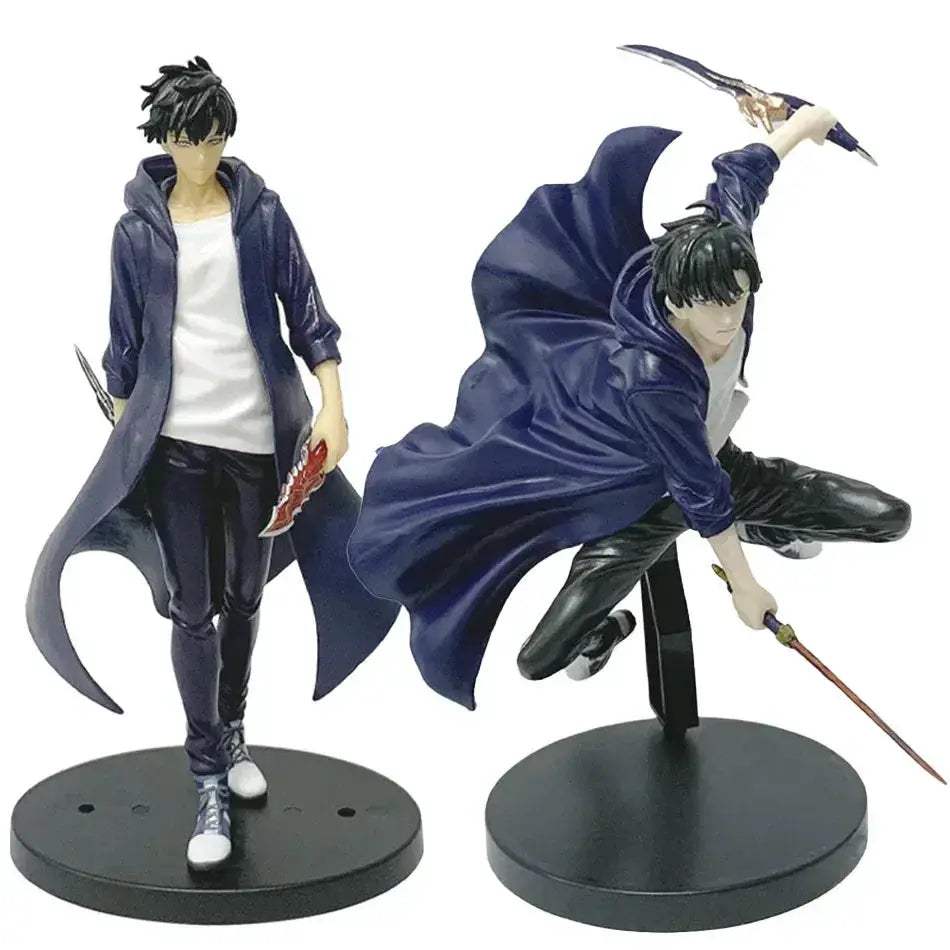 Solo Leveling Sung Jinwoo Shadow Monarch Figures Two Variations - ToylandEU