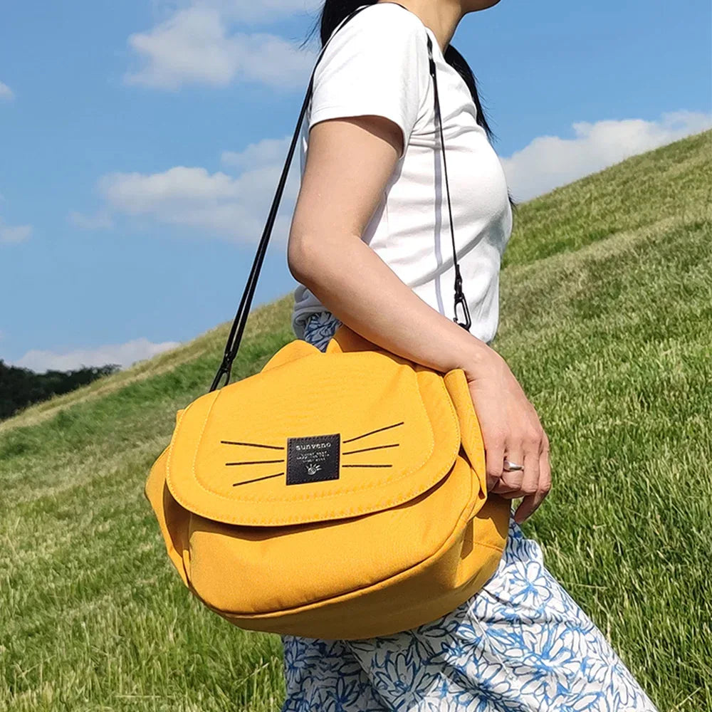 Sunveno Cat Diaper Bag Large Capacity Mommy Travel Bag Maternity Universal Baby Stroller Bags Organizer - ToylandEU