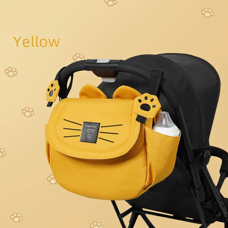 Sunveno Cat Diaper Bag Large Capacity Mommy Travel Bag Maternity Universal Baby Stroller Bags Organizer - ToylandEU