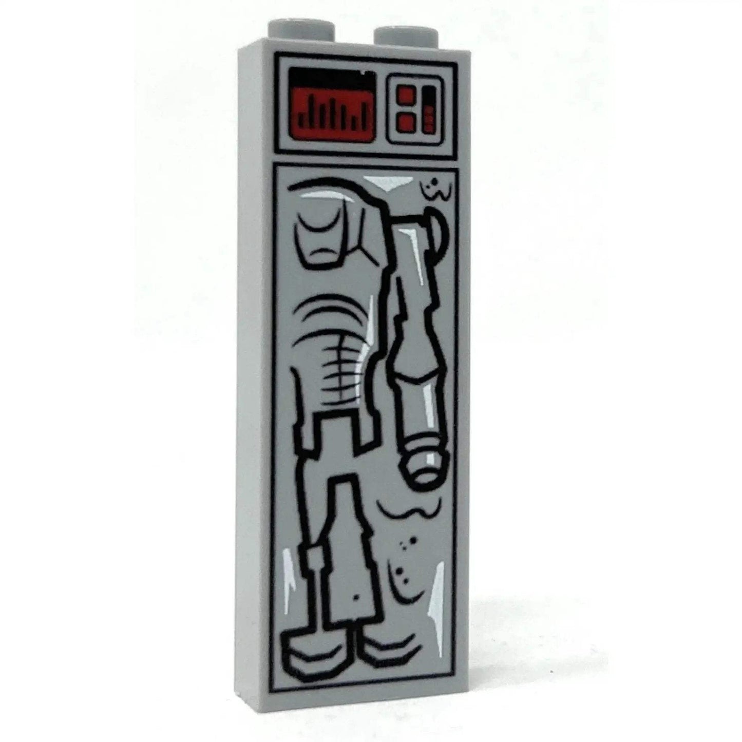 Super Battle Droid (1x2x5 Brick) in Carbonite made using LEGO parts - B3 Customs - ToylandEU