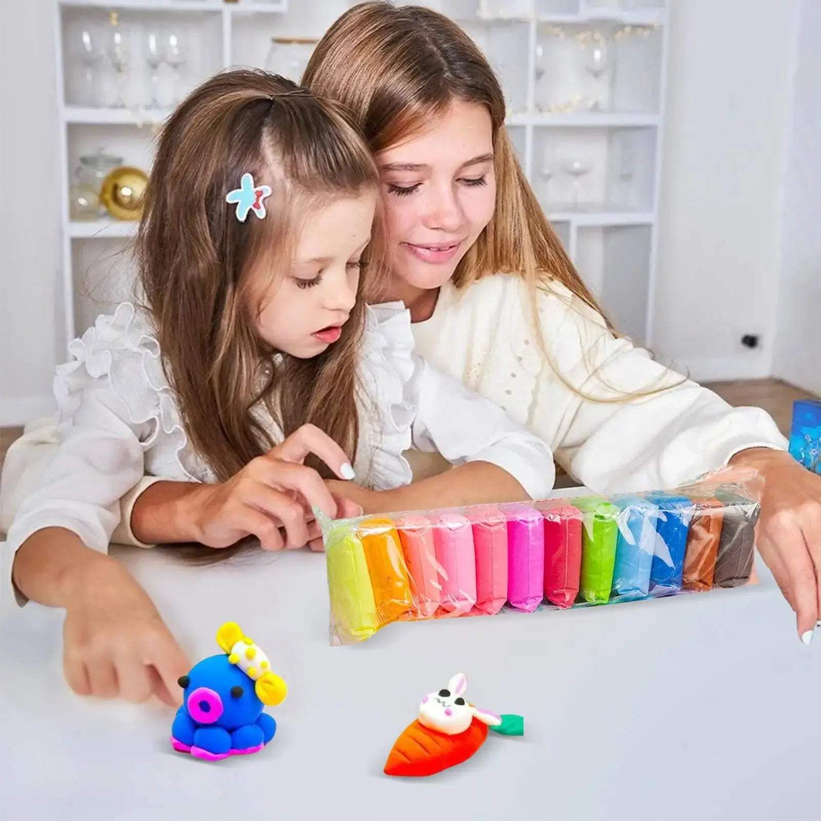 Super Light Air Dry Clay Set For Kids Creative Modeling - ToylandEU