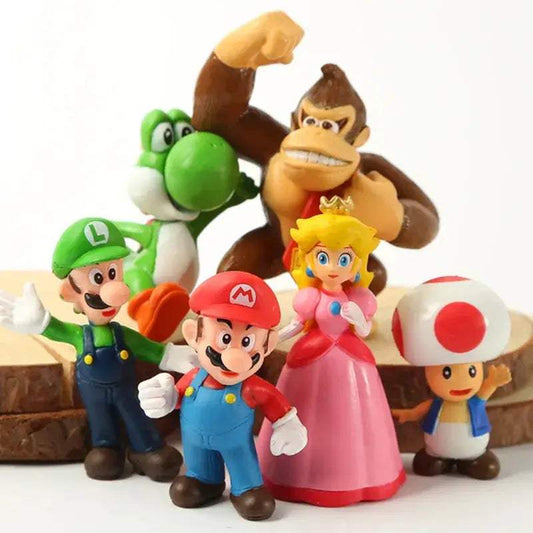  Super Mario Bros PVC Action Figure Set Birthday Gift -  ToylandEU™