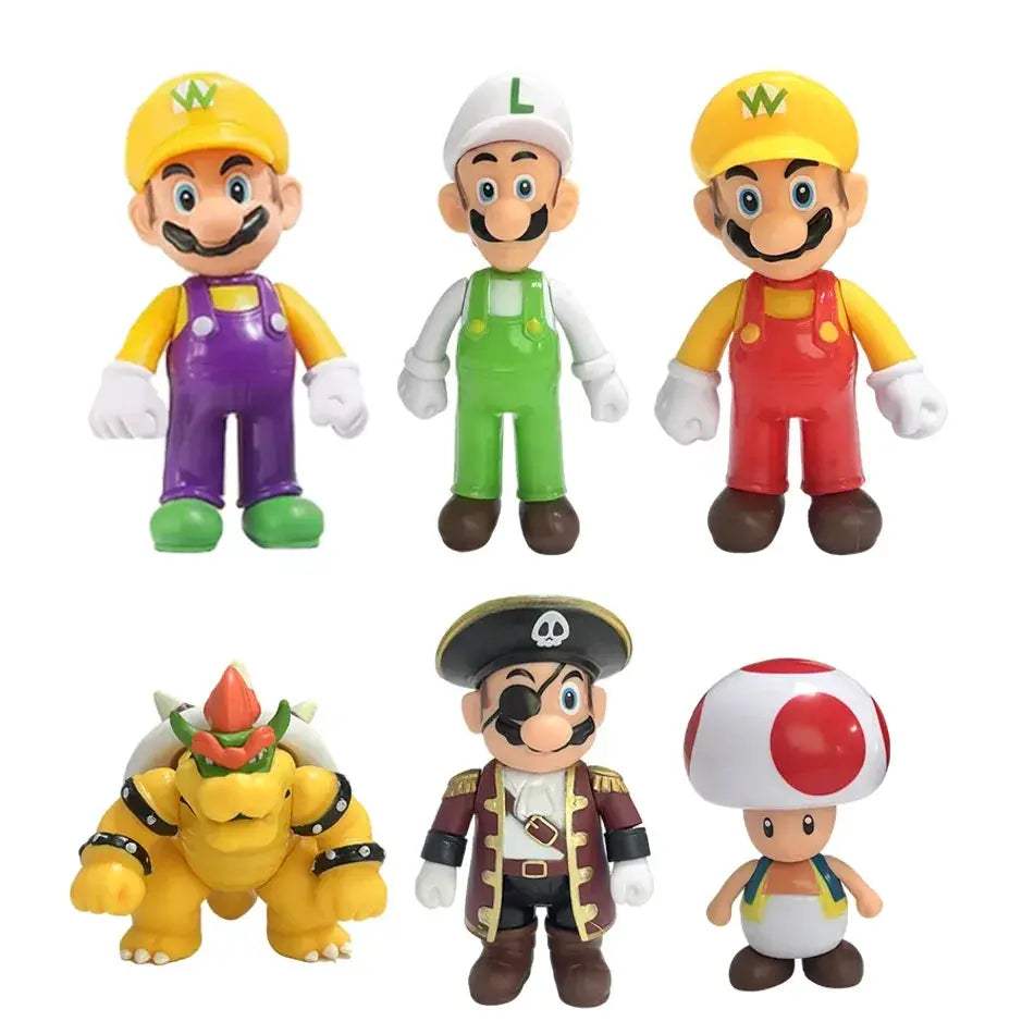 Super Mario Bros PVC Action Figure Set Perfect Birthday Gift - ToylandEU