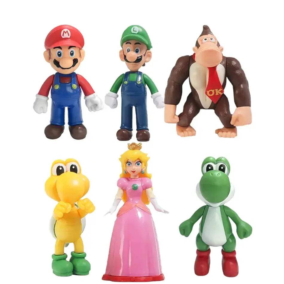 Super Mario Bros PVC Action Figure Set Perfect Birthday Gift - ToylandEU
