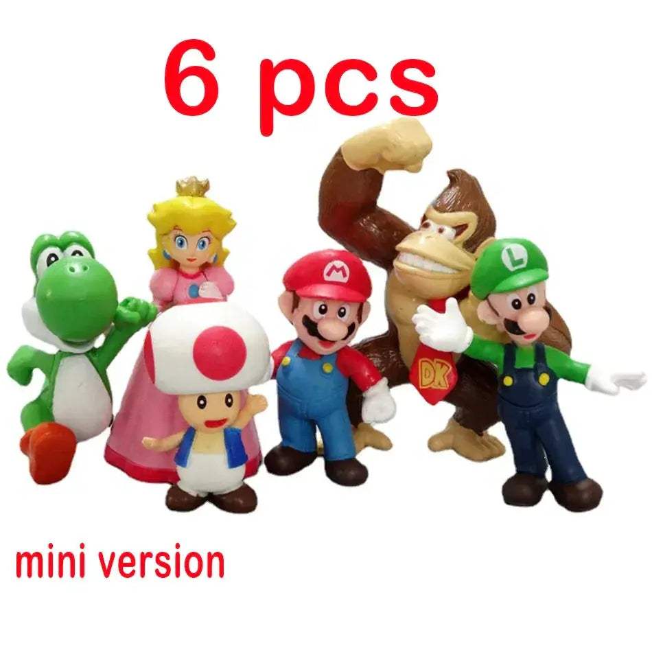 Super Mario Bros PVC Action Figure Set Perfect Birthday Gift - ToylandEU
