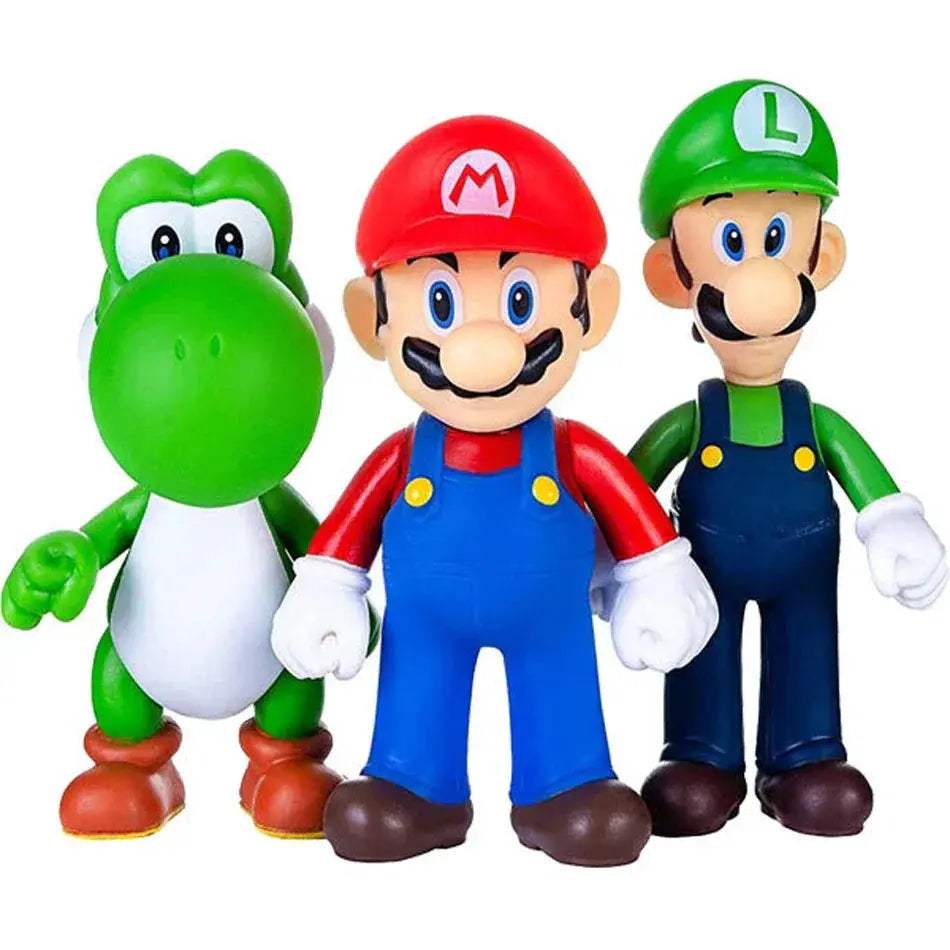 Super Mario Collectible Figures Luigi Yoshi Model Set - ToylandEU