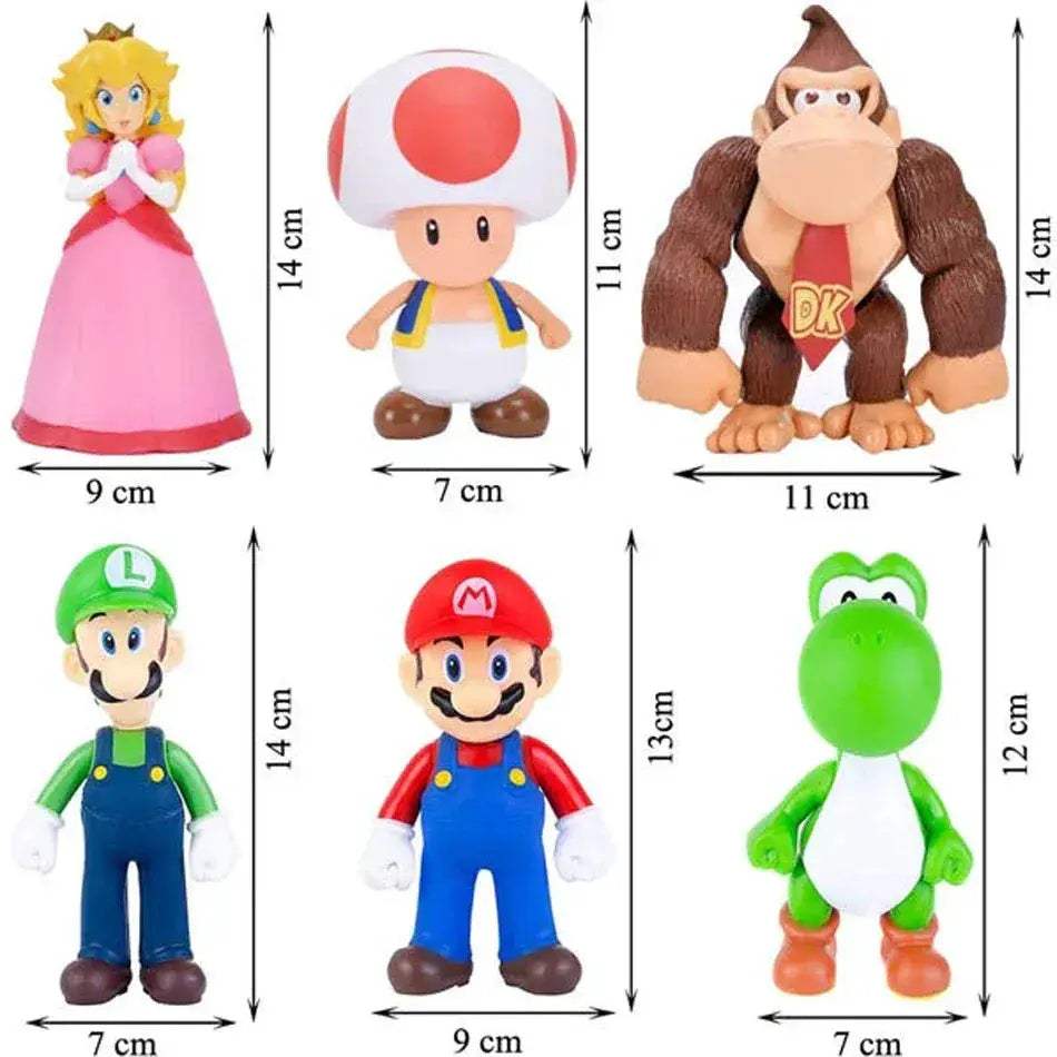 Super Mario Collectible Figures Luigi Yoshi Model Set - ToylandEU
