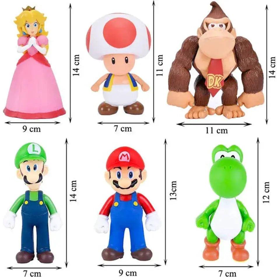  Super Mario Collectible Figures New Luigi Yoshi Model Pack -  ToylandEU™