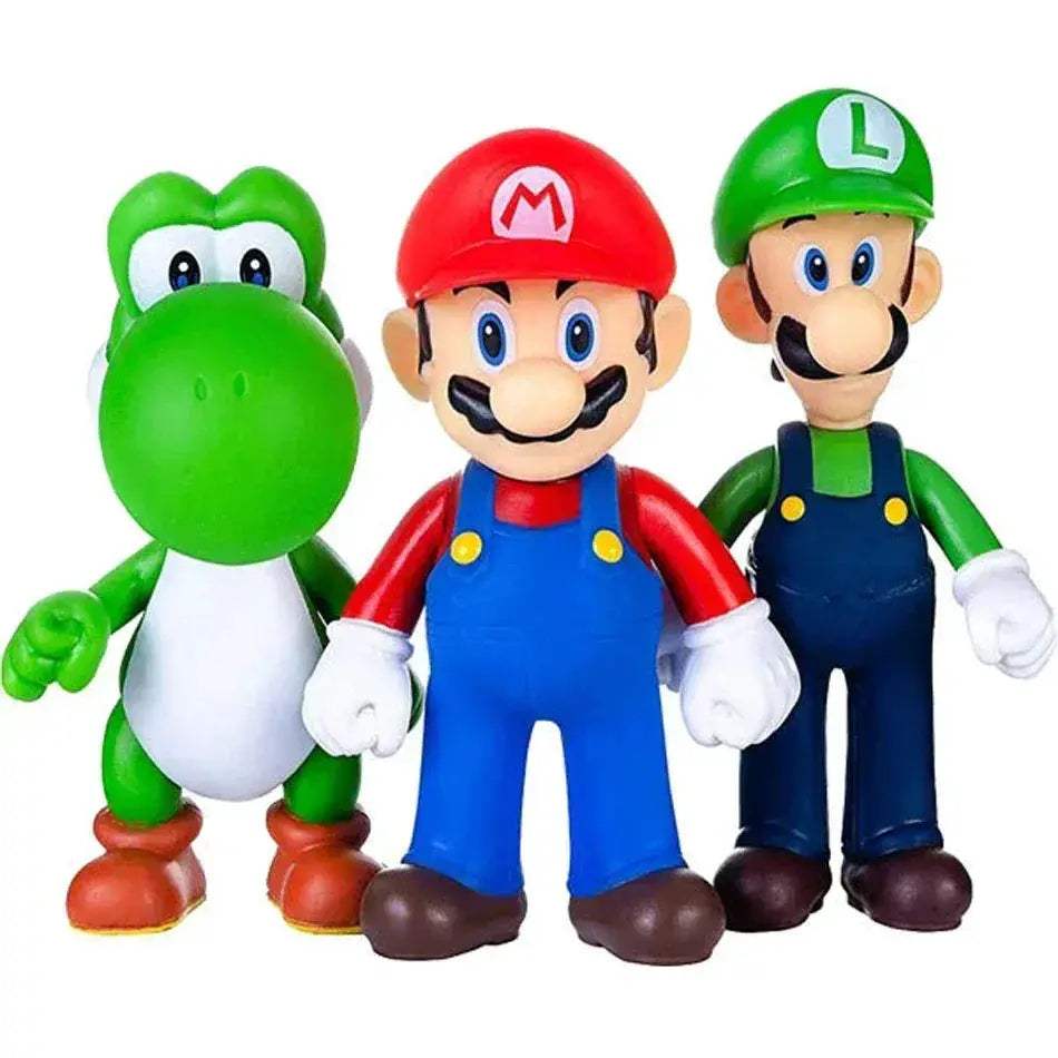 Super Mario Figures Set PVC Action Figures Collectible 12cm - ToylandEU
