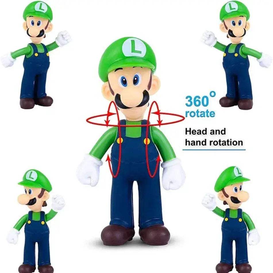 Super Mario Figures Set PVC Action Figures Collectible 12cm - ToylandEU