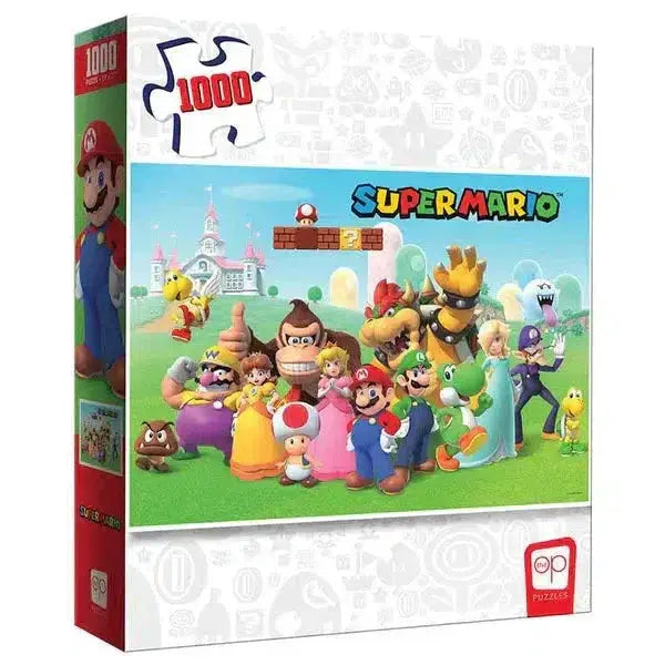 Super Mario Jigsaw Puzzle 1000 Piece Mushroom Kingdom Family Fun - ToylandEU