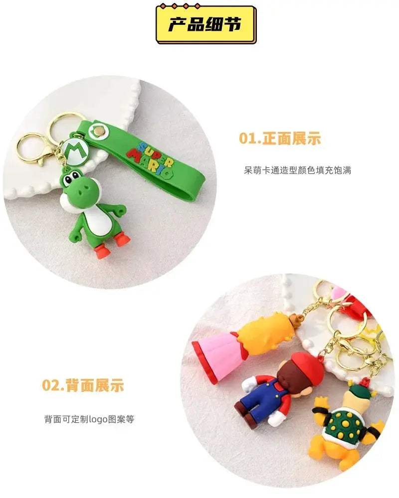 Super Mario Keychain Action Figure Cute Collectible Gift - ToylandEU