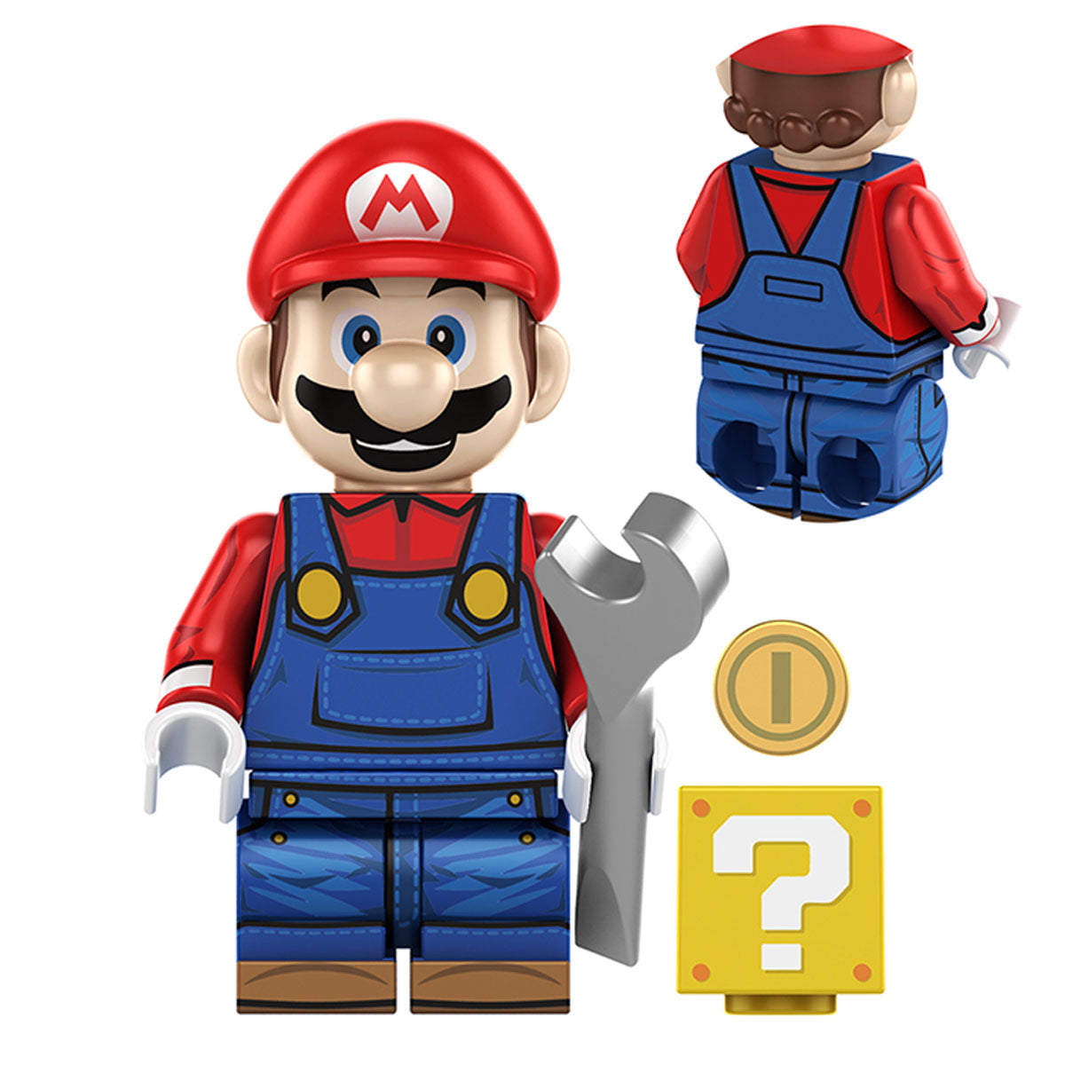 Super Mario Minifigure | Wrench & Block Accessory | Toylandeu™