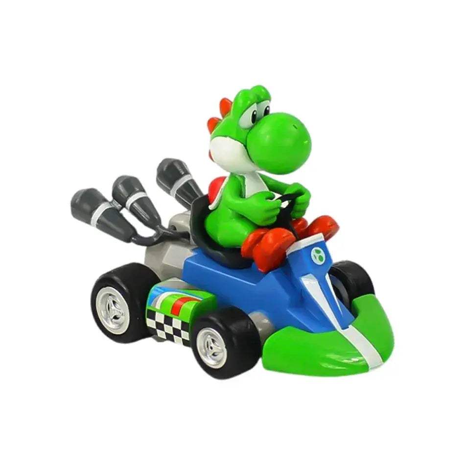 Super Mario Pull Back Car Figure 12cm Collectible Toy - ToylandEU
