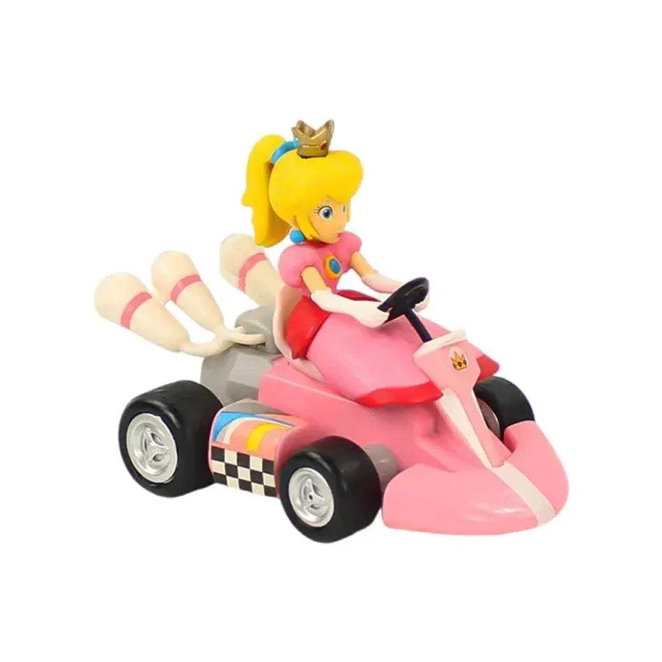 Super Mario Pull Back Car Figure 12cm Collectible Toy - ToylandEU
