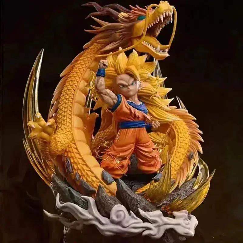 Super Saiyan 3 Goku Chibi Figure, SSJ3 Dragon Ball Z DBZ Figurine, Anime 6 in - ToylandEU