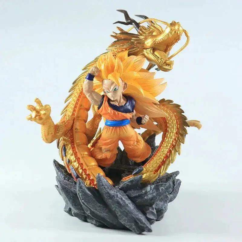 Super Saiyan 3 Goku Chibi Figure, SSJ3 Dragon Ball Z DBZ Figurine, Anime 6 in - ToylandEU