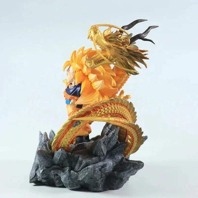 Super Saiyan 3 Goku Chibi Figure, SSJ3 Dragon Ball Z DBZ Figurine, Anime 6 in - ToylandEU