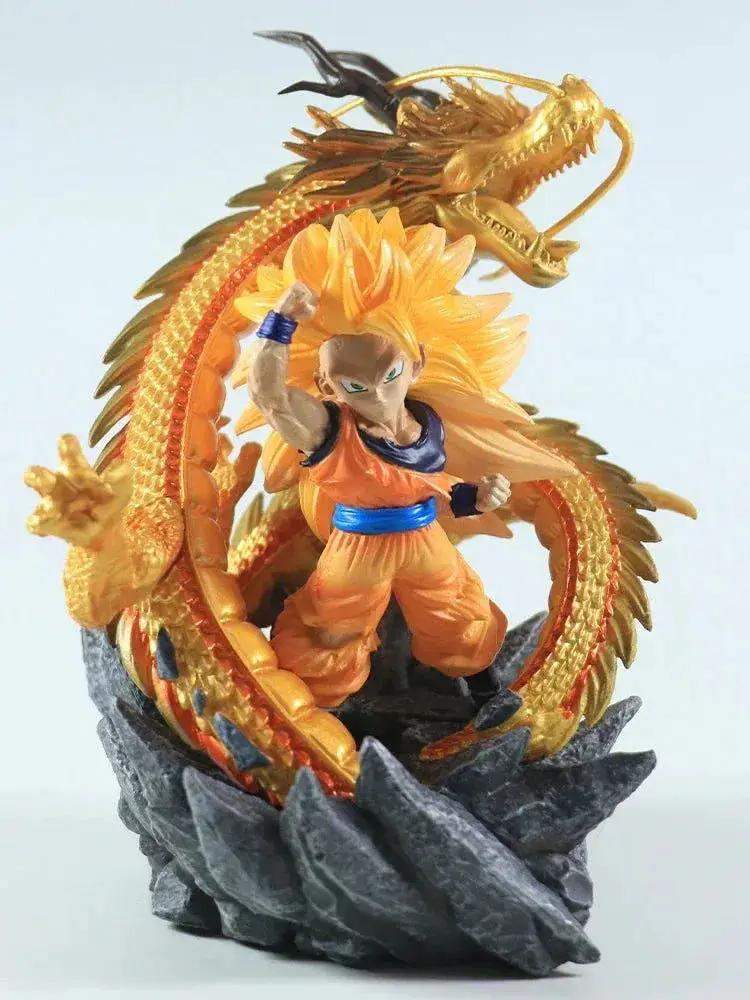 Super Saiyan 3 Goku Chibi Figure, SSJ3 Dragon Ball Z DBZ Figurine, Anime 6 in - ToylandEU