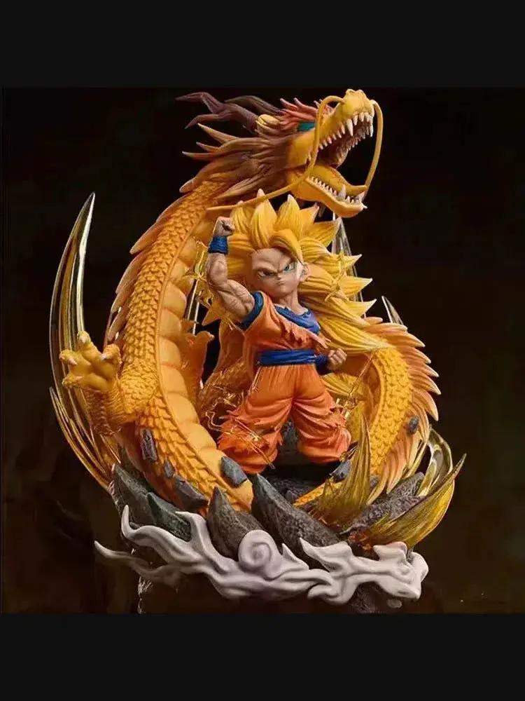 Super Saiyan 3 Goku Chibi Figure, SSJ3 Dragon Ball Z DBZ Figurine, Anime 6 in - ToylandEU
