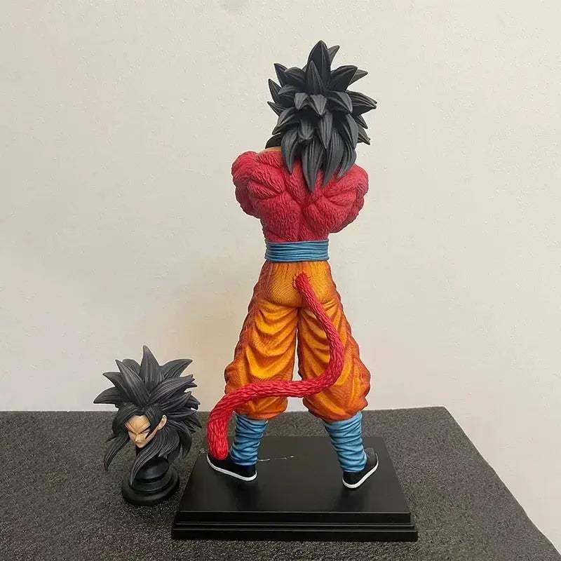 Super Saiyan 4 Goku Figure With Dual Heads Posable - ToylandEU