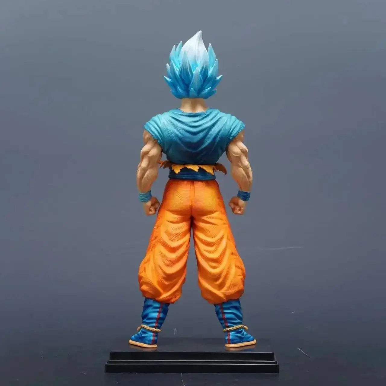 Super Saiyan Blue Son Goku Replacable Heads Anime Figures, Dragon Ball Z Action Figurines PVC 30 CM - ToylandEU