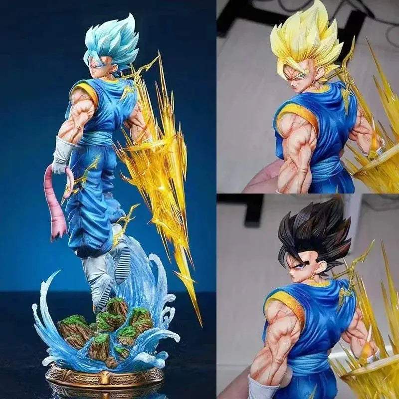 Super Saiyan Blue Vegito LED Anime Figure, Dragon Ball Z Anime Figures 3 or 4 heads PVC Statue - ToylandEU