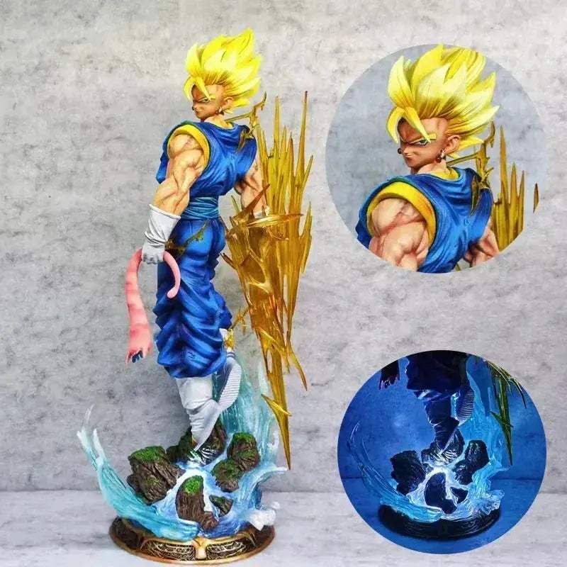 Super Saiyan Blue Vegito LED Anime Figure, Dragon Ball Z Anime Figures 3 or 4 heads PVC Statue - ToylandEU