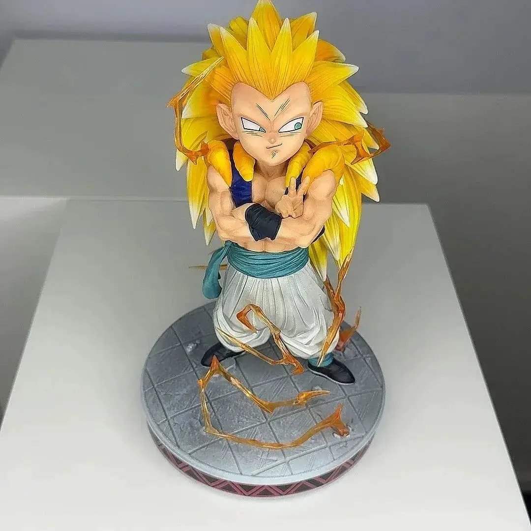 Super Saiyan Gotenks Anime Figurines, Dragon Ball Z Figures Ghost Squad Statue Figures Collection 24 CM - ToylandEU