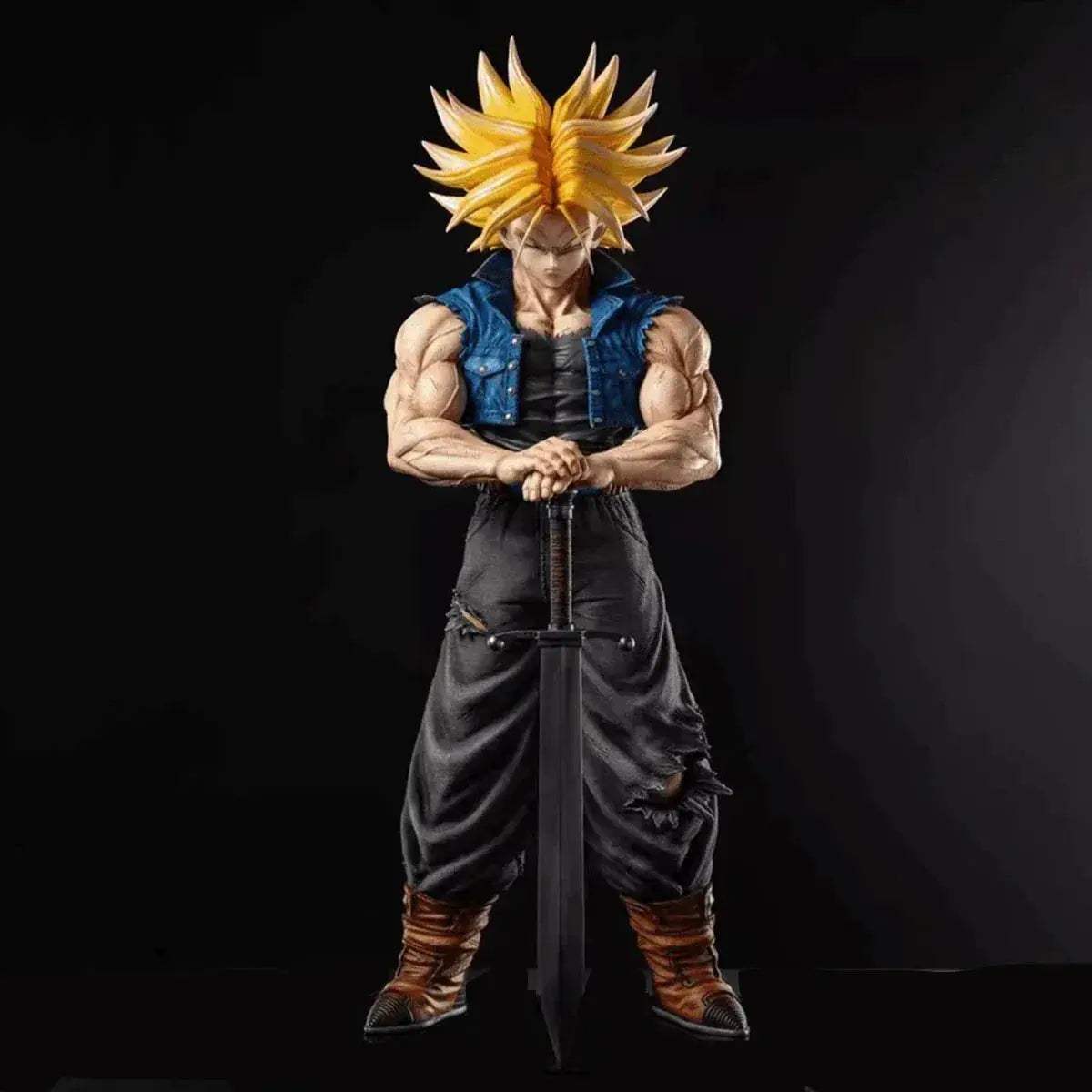 Super Saiyan Trunks Anime Figure, Dragon Ball Z Action Figurines PVC Statue 25 CM - ToylandEU