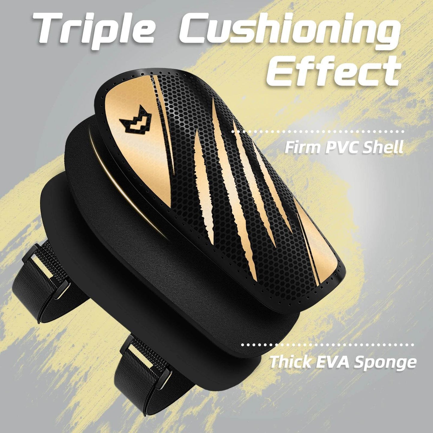 Super Soccer Shin Guards Double Adjustable Straps Kids - ToylandEU