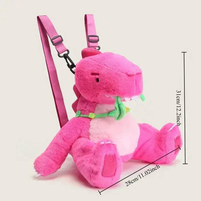 Super Soft Dinosaur Plush Backpack Kawaii Crossbody Bag For Kids - ToylandEU