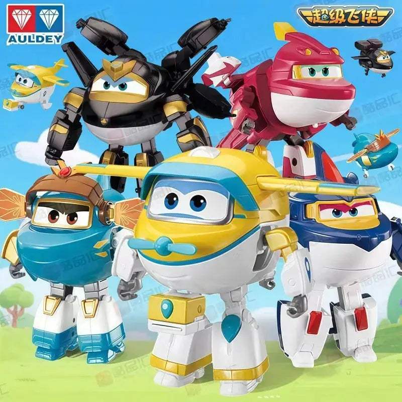 Super Wings Anime Figurine Transformation Robot Desktop Model In Stock - ToylandEU