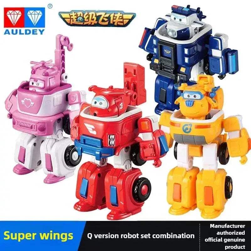 Super Wings Police Transforming Robot Action Figure Rescue Fire Truck - ToylandEU