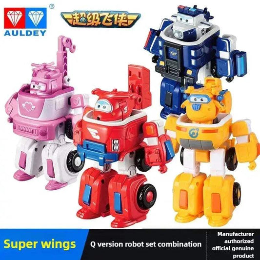 Super Wings Police Transforming Robot Action Figure Rescue Fire Truck - ToylandEU