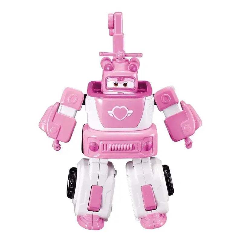 Super Wings Police Transforming Robot Action Figure Rescue Fire Truck - ToylandEU