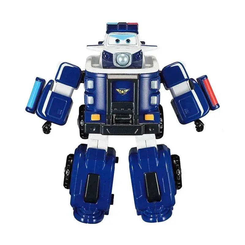 Super Wings Police Transforming Robot Action Figure Rescue Fire Truck - ToylandEU